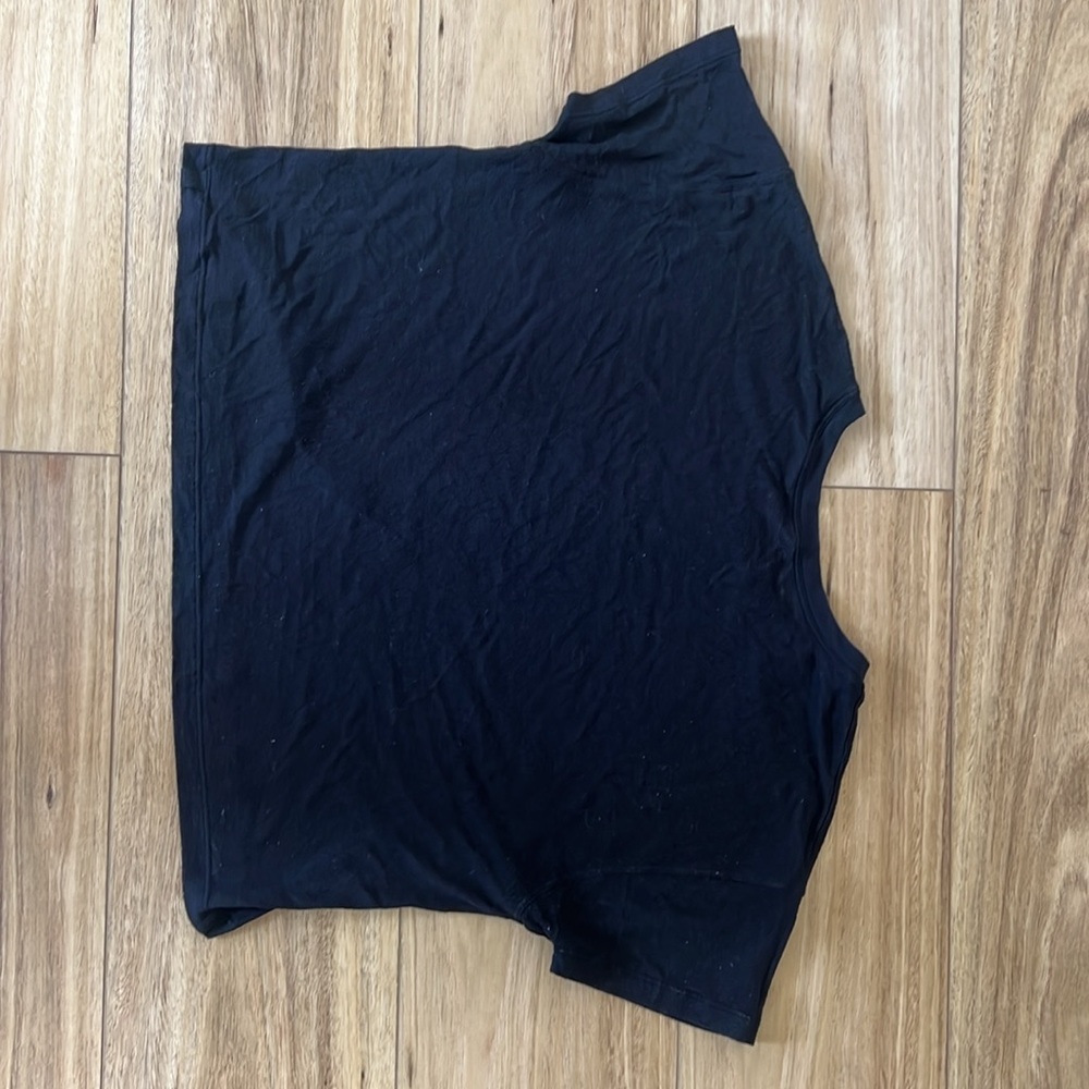 Lululemon Cates Crop Tee Black Burnout Veil 6 - Picture 4 of 6